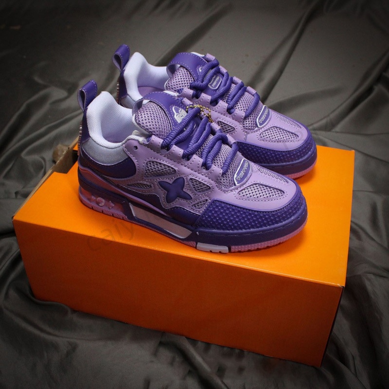 2026 Designer brand skateboarding casual shoes men mesh sneaker Luxury platform lace-up runner women Luxury sneakers bread shoe B48