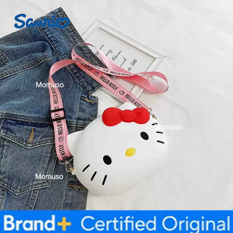 Sanrio 11cm Bag Hello Kitty Crossbody Bags For Kawaii Messenger Shoulder Small Purse Phone friend Gifts For Children H251230