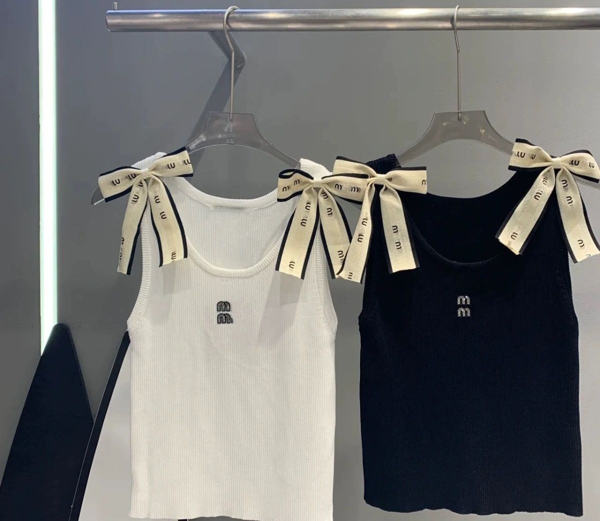 Letter Women Knitted Singlet Tanks Tops Luxury Designer Knitted Tanks Sexy Casual Woman Camis Vest