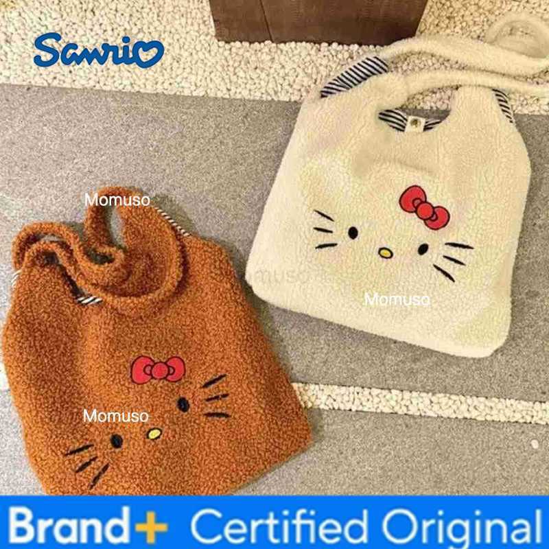 Sanrio Anime Hello Kitty Womens Handbags Kawaii bag Cute Plush Tote Bag handbag large capacity Cartoon Furry Shoulder Bag H251230