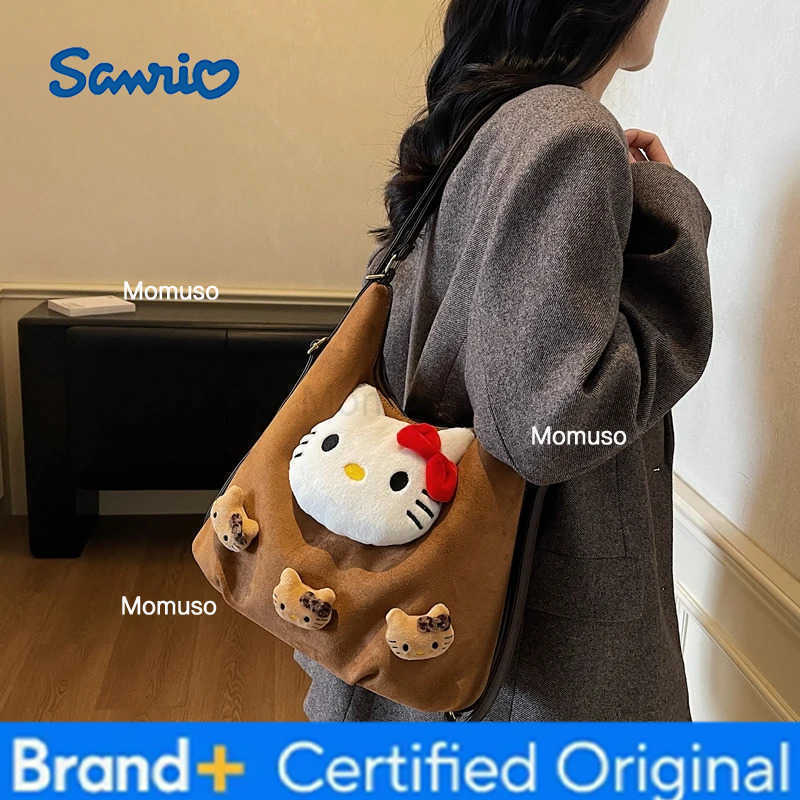 Sanrio HellokittyBackpack Bag Womens Winter New Fashion All-match Shoulder Crossbody Hand Tote Bag Multi-function Backpack H251230