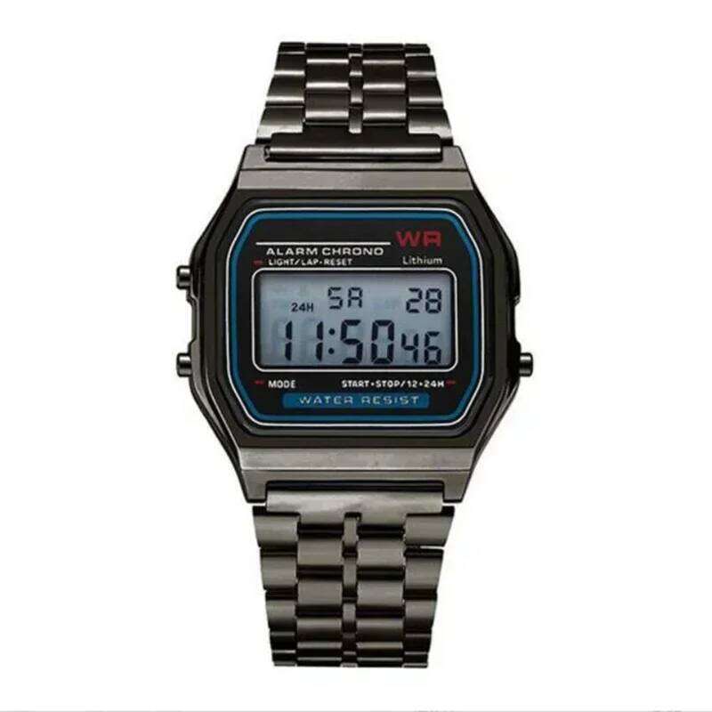 Retro Square Electronic Watches Digital Display Women Men Watch Rose Gold Silver Luxury Ladies Wristwatches Relojes Para Mujer 25M1230