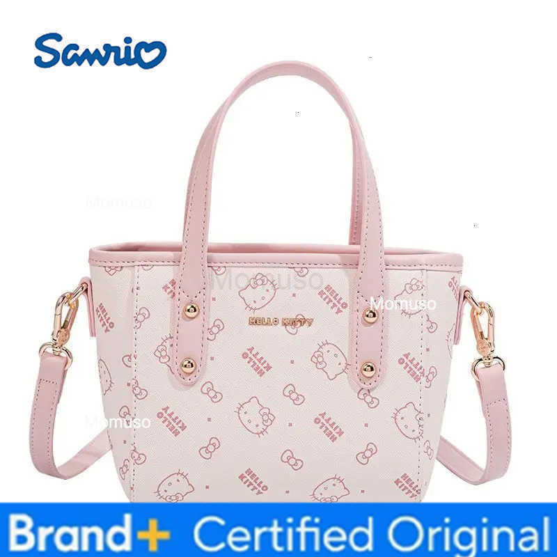 Sanrio Kawaii Hello Kitty Handbag Anime Cute Girl Advanced Fashion Versatile Outdoors Crossbody Bag Christmas Gift with Gift Box H2512301