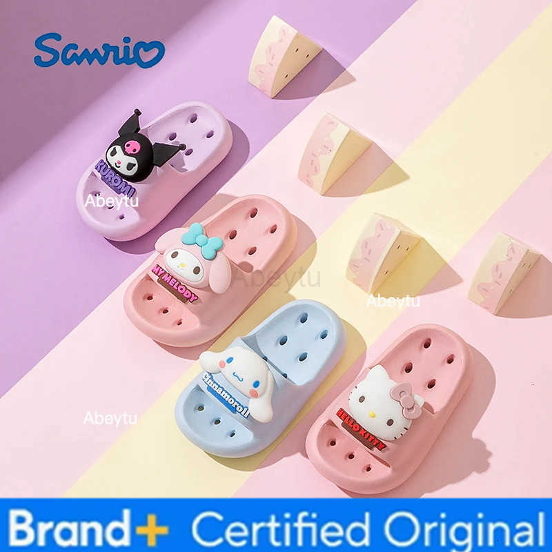 Sanrio genuine childrens slippers cartoon indoor non-slip quick-dry slippers soft-soled light slippers for girls H251230
