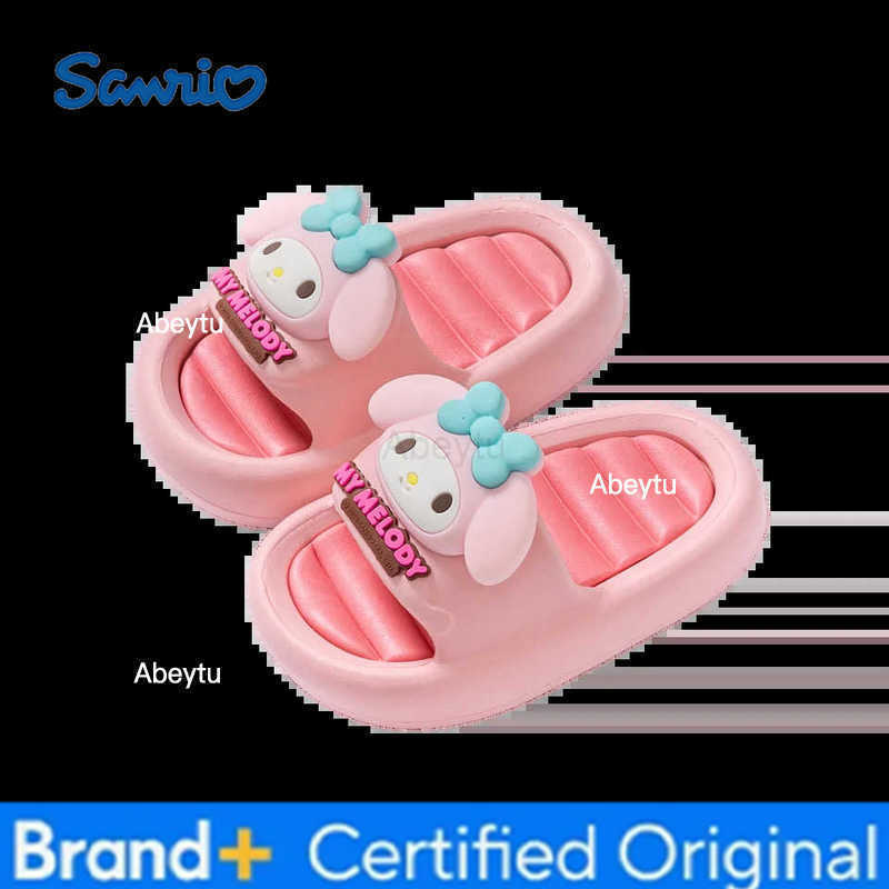 Sanrio Cute Family Slippers Kawai Slides Kuromi EVA Shoes Soft Antislip Sweet Cinamoroll H251230