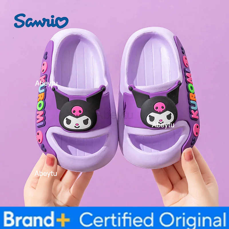 Sanrio 2025 New Kids Summer Sandals Boys Girls Indoor Non Slip Flip Flops Parent Child Slippers H251230