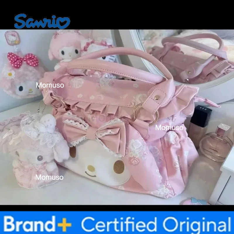 Sanrio Cartoon Character My Melody Printed Commuter Handbag Large Capacity Crossbody Tote Bag Makeup Storage Bag Holiday Toys H251230