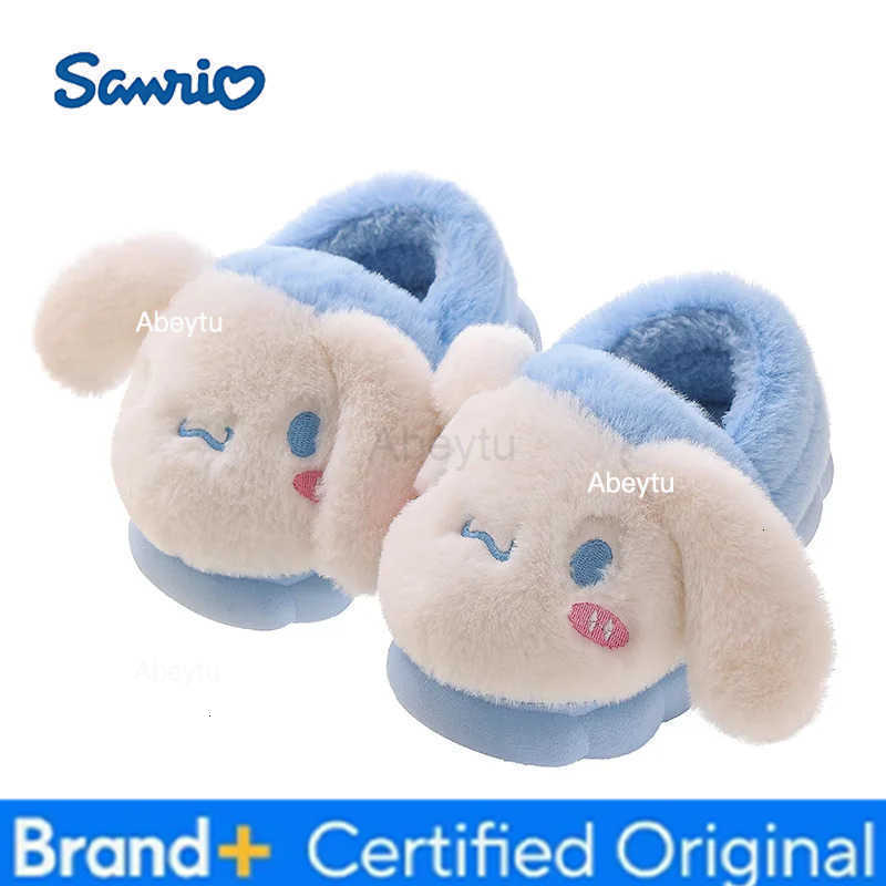 Sanrio New Winter Autumn Cartoon Kids Cotton Slippers - Toddler Big Kid Slippers Cute Parent-Child Home Slippers H2512301