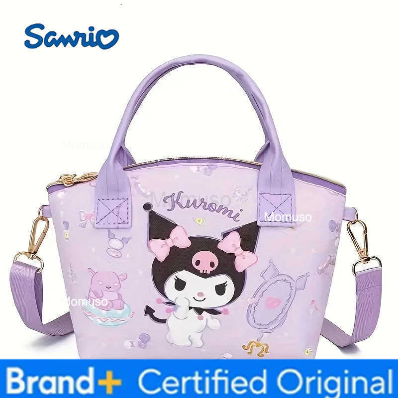 Sanrio Lovely Cinnamoroll Hello Kitty Tote Handbag Stylish Versatile with Adorable Kuromi Mymelody Prints Perfect Shoulder Bag H251230