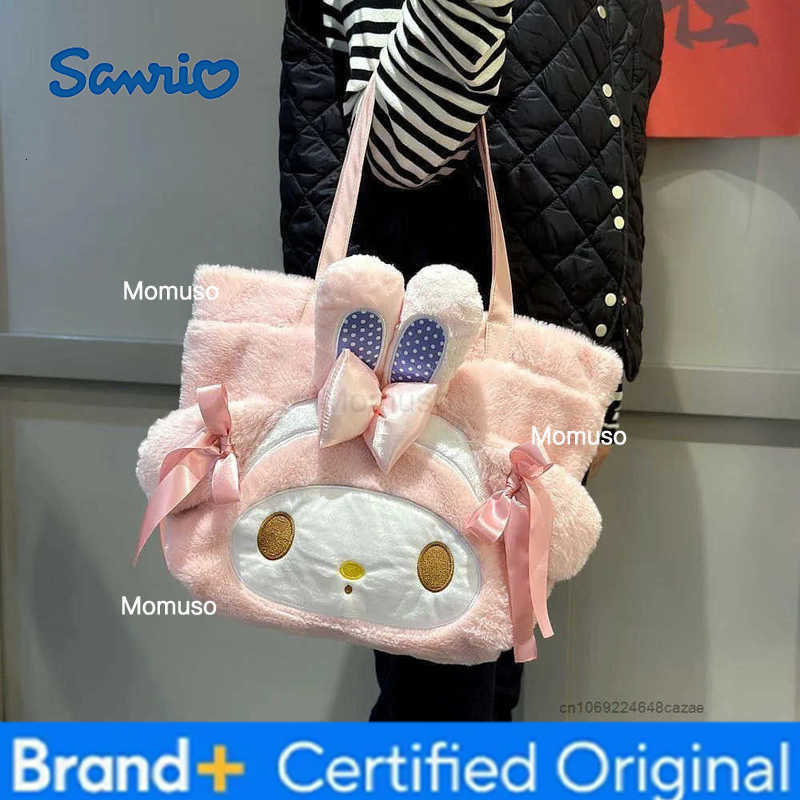 Sanrio my melody New Cute Cartoon Shoulder Bag Pink Girl Heart Large Capacity Portable tote Bag korean version versatile Handbag H251230