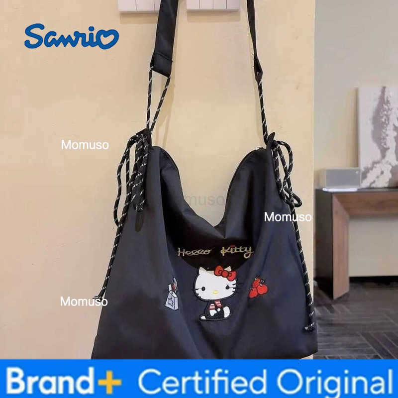 Sanrio New Anime Hello Kitty Womens Shoulder Bags ladies cute cartoon tote bag Kawaii Handbag cute embroidered crossbody bag H251230