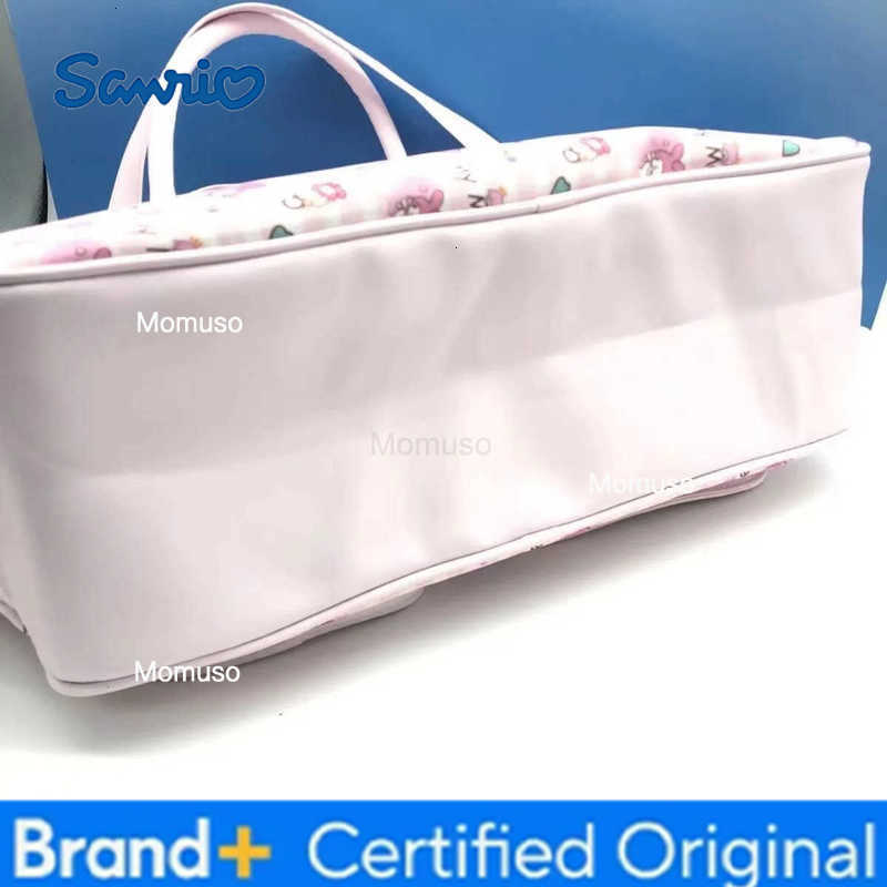 Sanrio New Cute Hello Kitty Travel Bag Anime Girl Handbag Duffle Bag Women Gift Kawaii Portable Crossbody Pu Glossy Travel Bag H251230