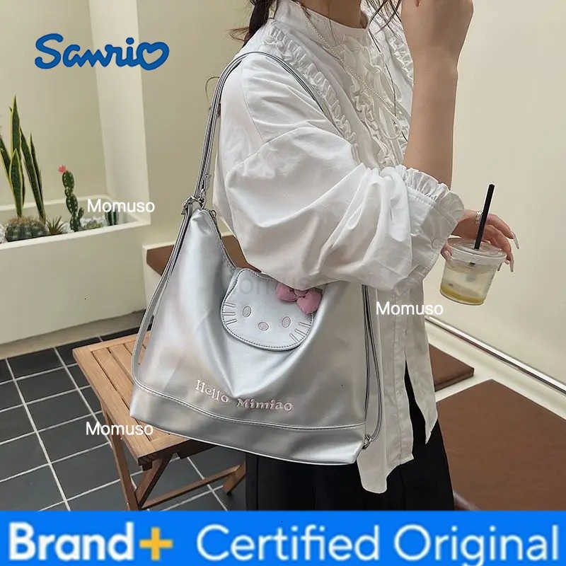 Sanrio Kitty Cute Shoulder Bag Hello Kitty Shoulder Bag Large Capacity Fashion Sweet Style Student Girl Shop Tote Bag Shoulder Bag New H2512301