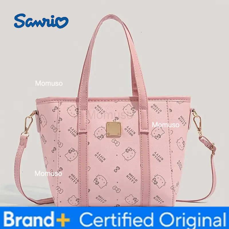 Sanrio Shopping Bags Bag KT Cat Printed Women Shoulder Shopping New Classic Bag Tote Satchel Large Capacity Girl H251230