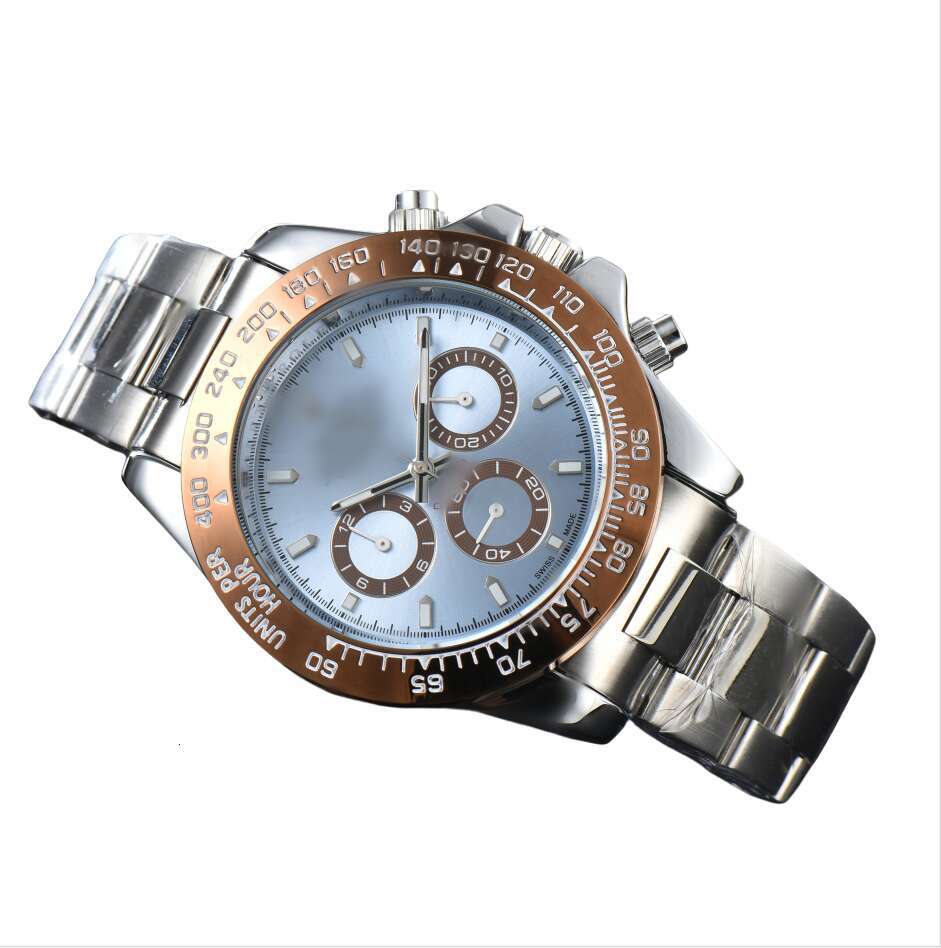 2026Tonasity Mens Dayity Automatic Quartz Movement Watch Multifunction Wristwatch Designers Men Watches Stainless Steel Strap Gold Wristwatches Montre De Luxe