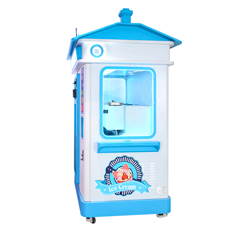 Factory Direct Outdoor Ice Cream Vending Machine | Self-service Soft Serve Robot for Beaches