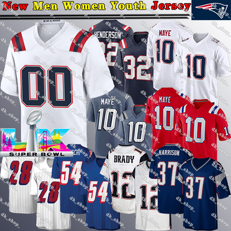 38 Rhamondre Stevenson jersey 14 Jacoby Brissett 2 K.J. Osborn patriotes Football Jersey Tyquan Thornton 77 Chukwuma Okorafor 64 Robinson Onwenu jersey