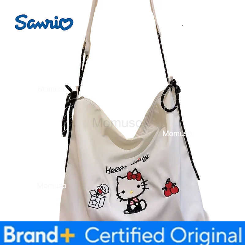 Sanrio Hello Kitty Crossbody Bag Girl Large Capacity Shoulder Bag Travel Storage Bag Waterproof Kawaii Cartoon Fashion Package H251230