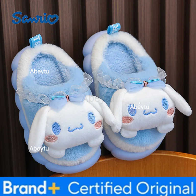 Sanrio New Autumn And Winter Childrens Cotton Slippers Cute Cartoon Indoor Slippers For Boys And Girls Baby Cotton Slippers H251230
