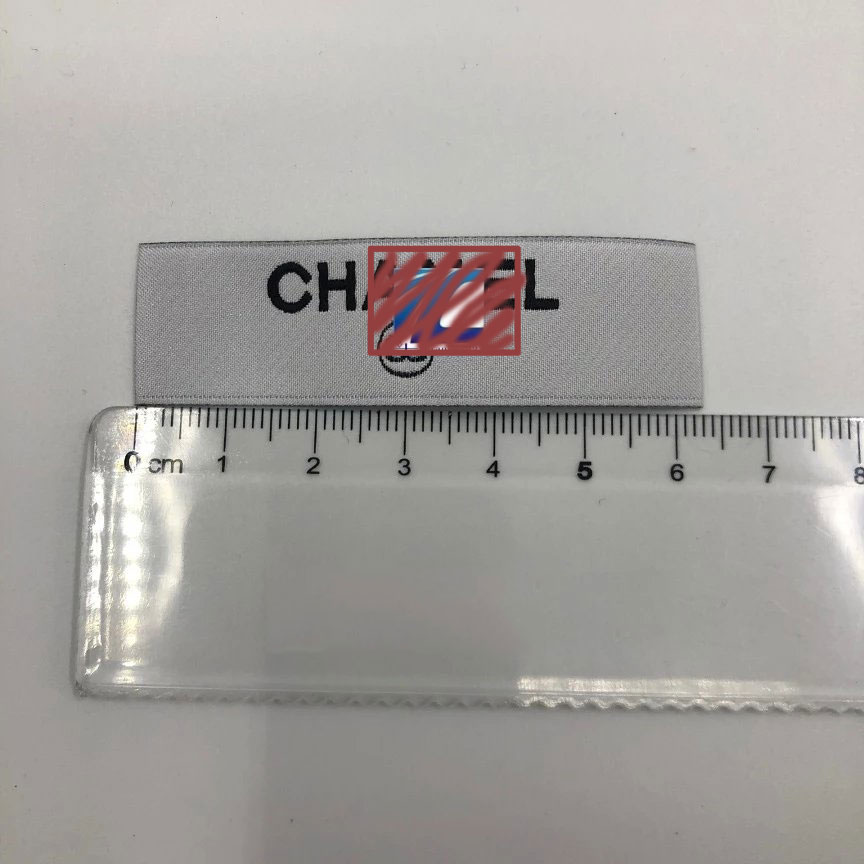C Brand luxury designer Woven Clothing Label Size Tags Brand Logo Care labels Wash labels Neck label Print Satin Woven label C-part 1