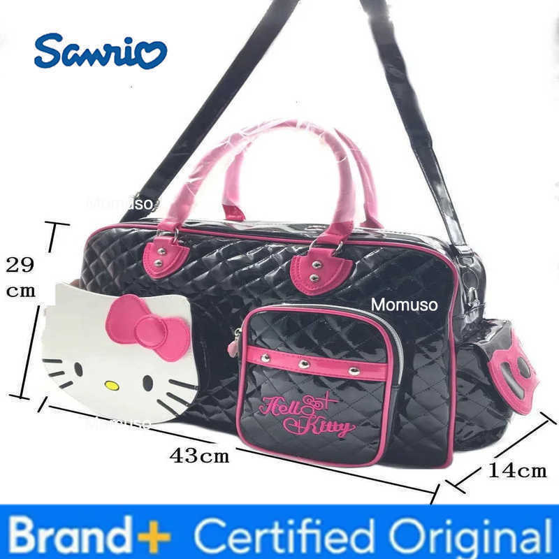 Sanrio hello kitty childrens PU glossy handbag messenger bag travel bag girl cute cartoon shoulder bag H251230