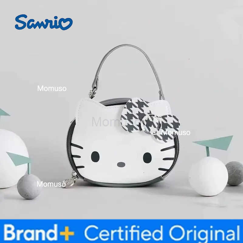 Sanrio 2025 New Arrival Hello Kitty Cartoon Daily Hand-Carrying Kawaii Small Bag Anime GirlS Heart Cute Makeup Bag Pu Coin Wallet Gift H251230