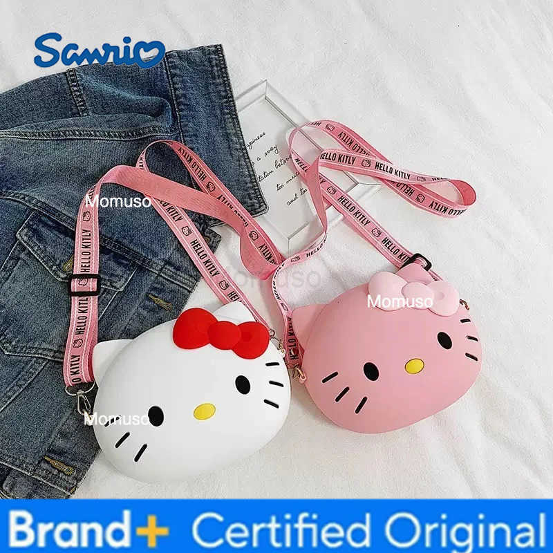 Sanrio 11cm Bag Hello Kitty Crossbody Bags For Kawaii Messenger Shoulder Small Purse Phone friend Gifts For Children H251230