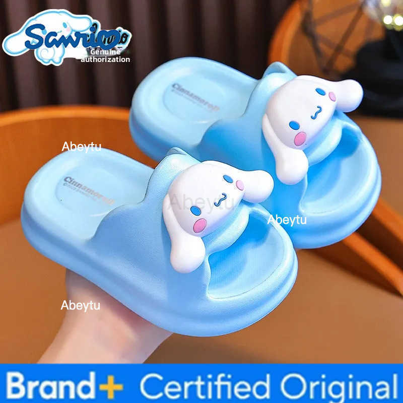 Sanrio Kulome Summer Childrens Cool Slippers for Girls Parent-child Non-slip Girls Middle Childrens Bath Baby Fashion Slippers H251230