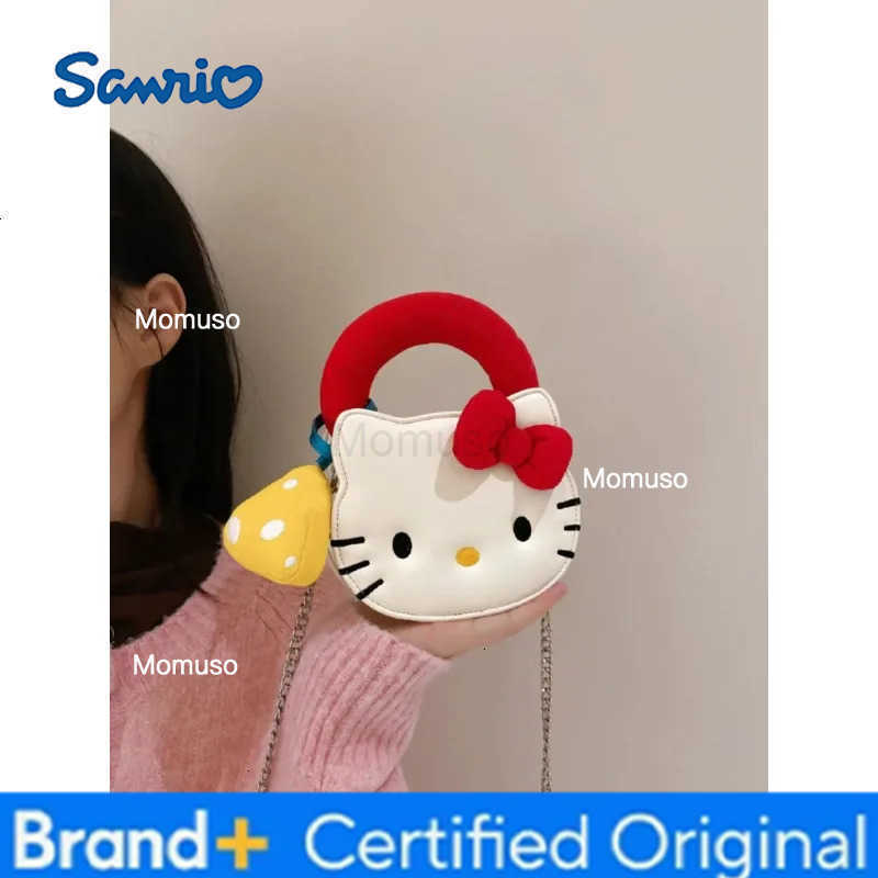 Sanrio Hello Kitty New Mini Shoulder Bag Kawaii Cute Cartoon Creative Exquisite Fashion Girls Versatile Crossbody Bag Holiday Gift H251230