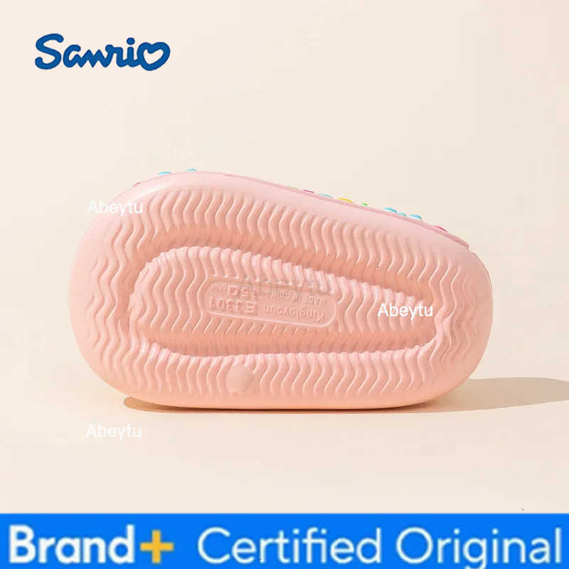 Sanrio 2025 New Kids Summer Sandals Boys Girls Indoor Non Slip Flip Flops Parent Child Slippers H251230