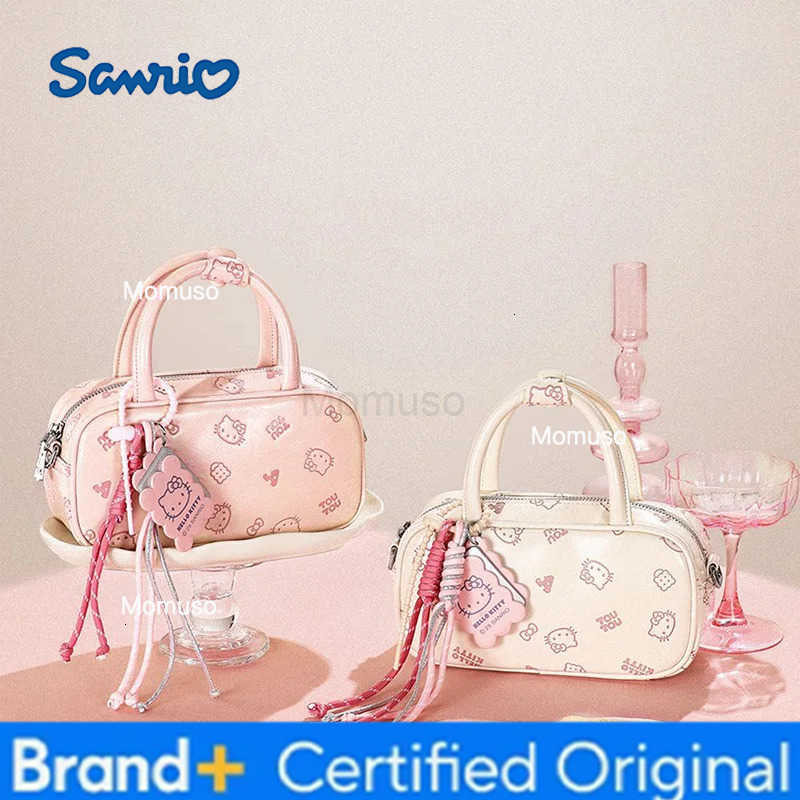 Sanrio New Cartoon Hello Kitty Boston Crossbody Bag Super Cute Classic Cute Colorway Crossbody Bag Underarm Shoulder Girl Holiday Gift H251230