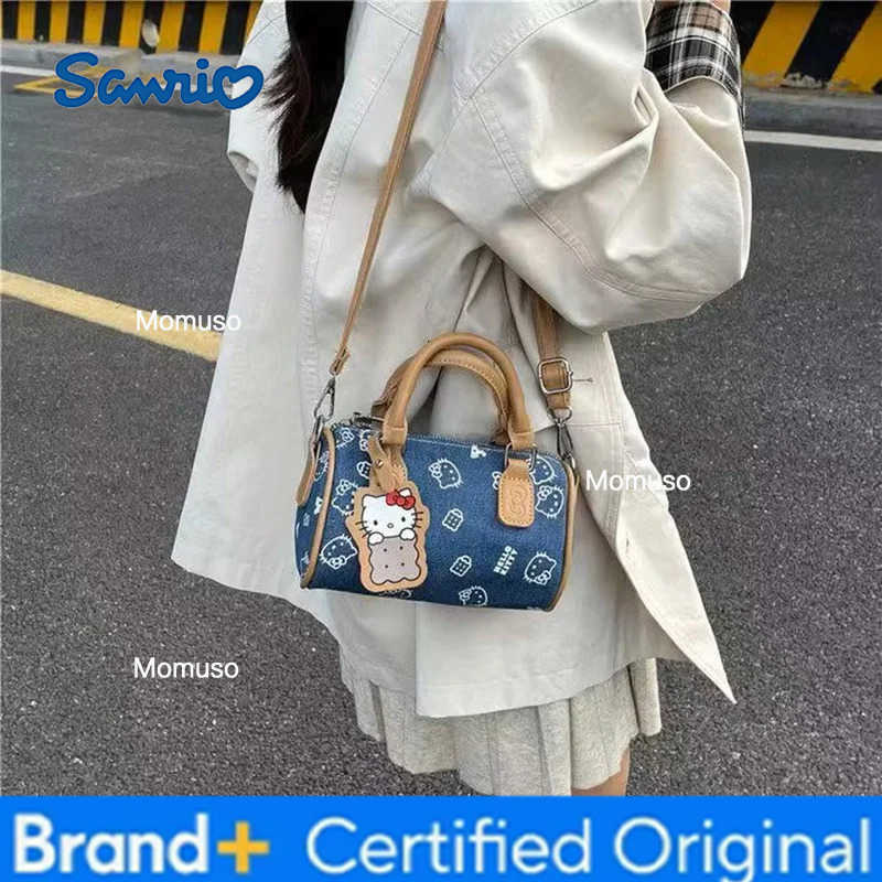Sanrio Hello Kitty Shoulder Bag New Fashion Crossbody Bag Exquisite Cowboy Handbag Cute Cartoon Handbag Christmas Gift H25123011