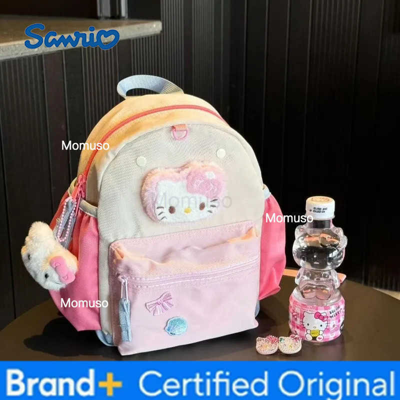 Sanrio Cute cartoon characters Hello kitty backpack Creative design Large capacity backpack Cute student schoolbag Cute holiday gift H251230