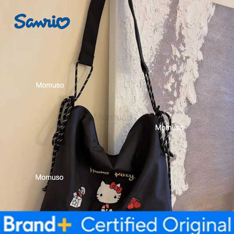 Sanrio New Anime Hello Kitty Womens Shoulder Bags ladies cute cartoon tote bag Kawaii Handbag cute embroidered crossbody bag H251230