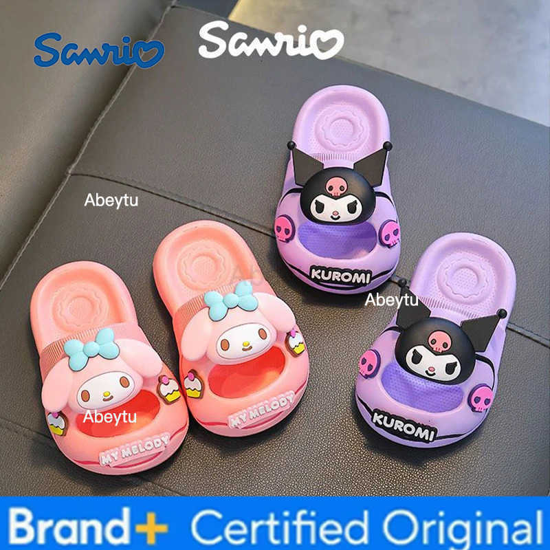 Sanrio Kawaii Hello Kitty Summer EVA Slippers My Melody Kuromi Anime Cartoon Exquisite Girls Anti-slip Indoor Bathing Sandals H251230