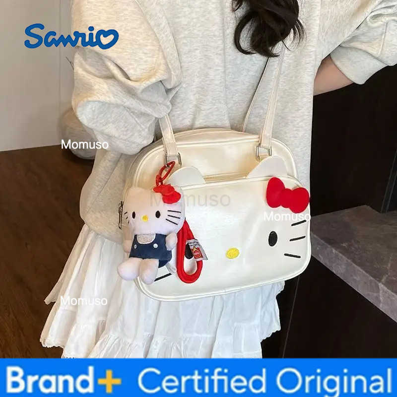 Sanrio Cute Hello Kitty small square backpack cartoon creative design niche cross-body tote bag cute and versatile holiday gift H251230
