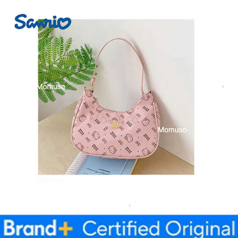 Sanrio Miniso Hello Kitty Underarm Bag Kawaii College Student Commuter Bag Ins Korean Cartoon Anime Couple Birthday Gift H251230