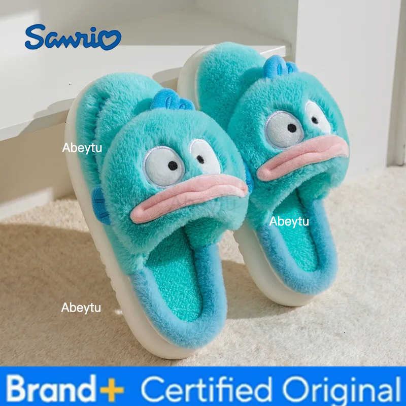 Sanrio KidsSlippers House Shoes Cotton Cartoon Kuromi Winter Shoes For Girls Warm Anti-slip Soft Bottom Blue Pink Shoes Size 28-41 H251230