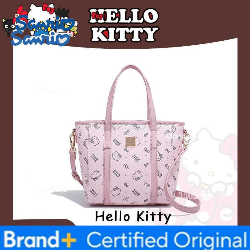 Sanrio Hello Kitty New Womens Handbag Luxury Brand Original Womens Shoulder Bag Print Pink Womens Shoulder Crossbody Bag H251230