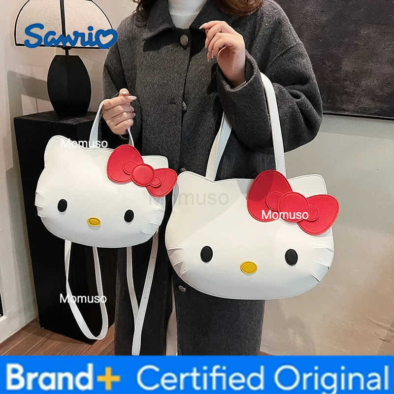 Sanrio Hellokittys Crossbody Bag Portable Tote Bag Girl Anime Figure Kawaii Cartoon One Shoulder Underarm Bag Storage Backpack H251230