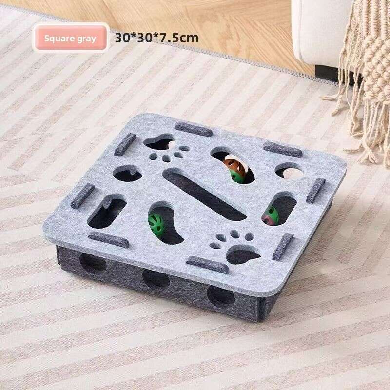 Cross-Border Wholesale Hole-Punching Puzzle Fun Teasing Maze Box Cat Self-Entertainment Boredom Relief Artifact Pet Toy