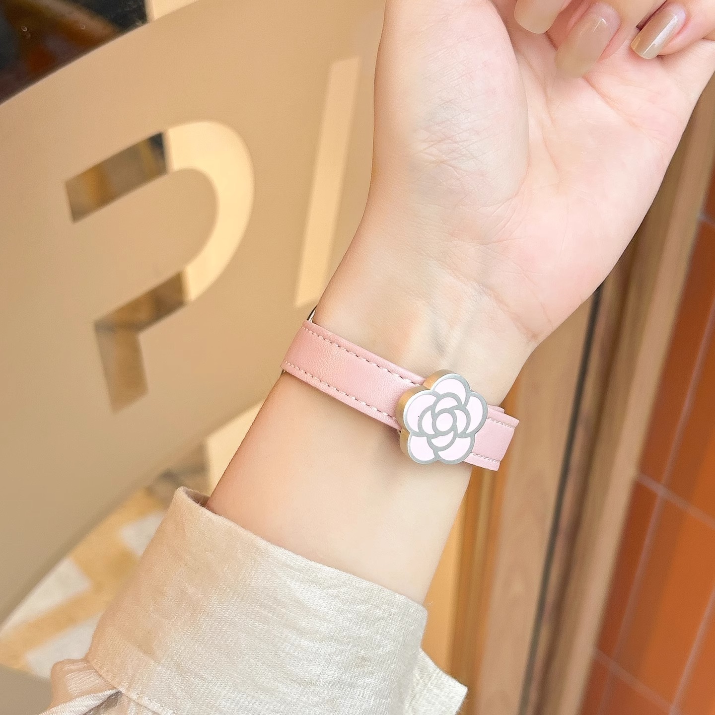 Compatible with Apple Watch S10 Camellia 10% off Stackable 8 Magnetic 7 6 iWatch S123 Strap Women Summer