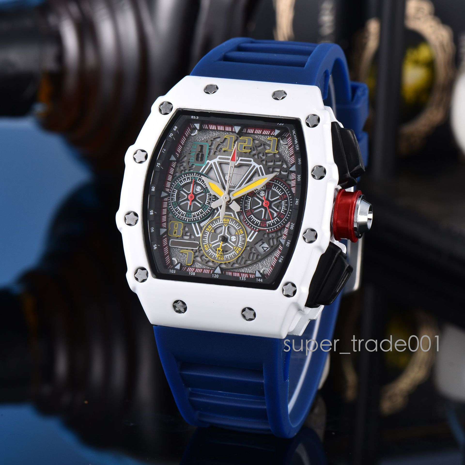 High Quality Mens Richerd Miller Watch AAA Rubber Luxury Designer Richaly Rd Millies Watch Man Woman Watch Quartz Mechanical Automatic Vintage Montre De Luxe 1a2