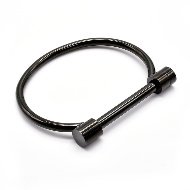 Luxury Brand Designer Jewelry European And American Syle D-Shaped Bracele Horseshoe Clasp Bracele In Sock Sainless Seel Fashion Tianium Seel Gold-Plae