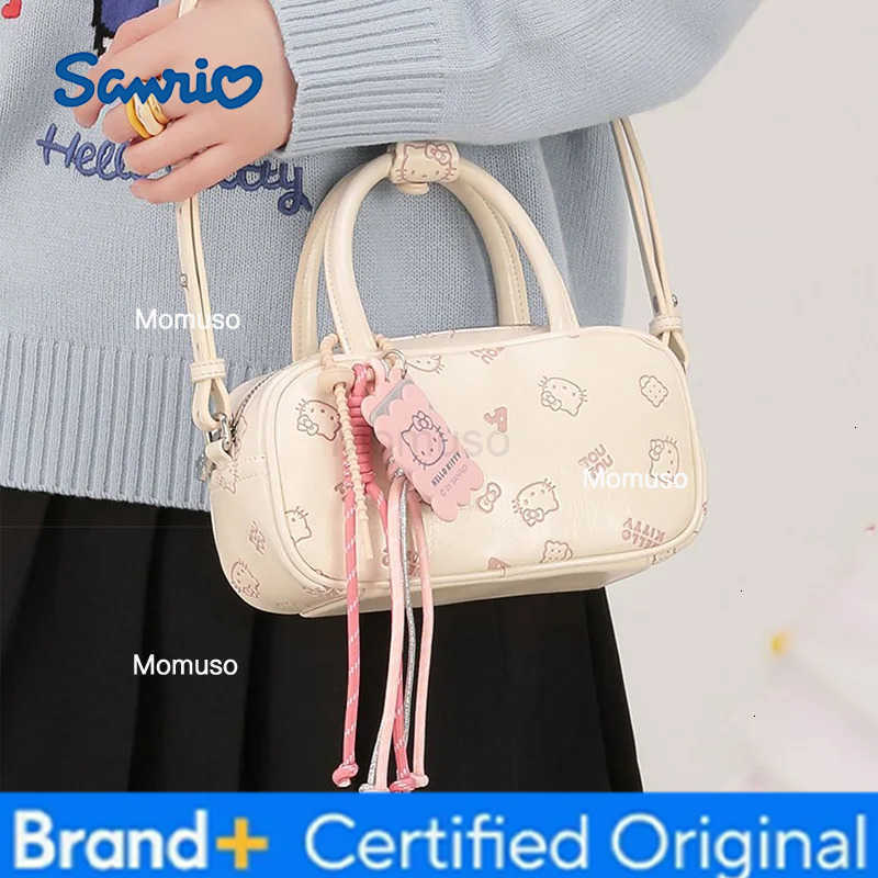 Sanrio New Cartoon Hello Kitty Boston Crossbody Bag Super Cute Classic Cute Colorway Crossbody Bag Underarm Shoulder Girl Holiday Gift H251230