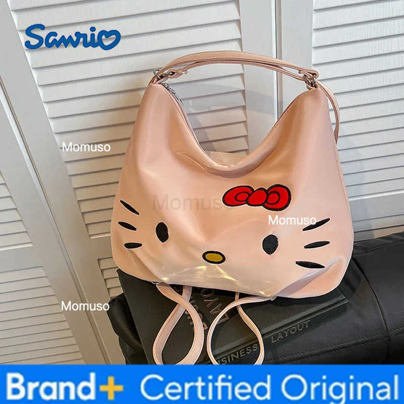 Sanrio Anime Figure Hellokittys Crossbody Bag Girl Tote Bag Large Capacity Backpack Super Light Large Capacity Kawaii Cartoon H251230