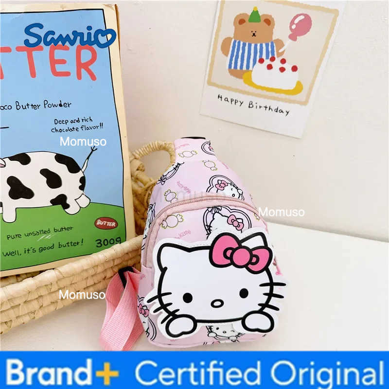 Sanrio Kawaii Hello Kitty Chest Bag Crossbody Bags Kuromi My Melody Cinnamoroll Messenger Shoulder Handbag for Women Toys Girls H251230