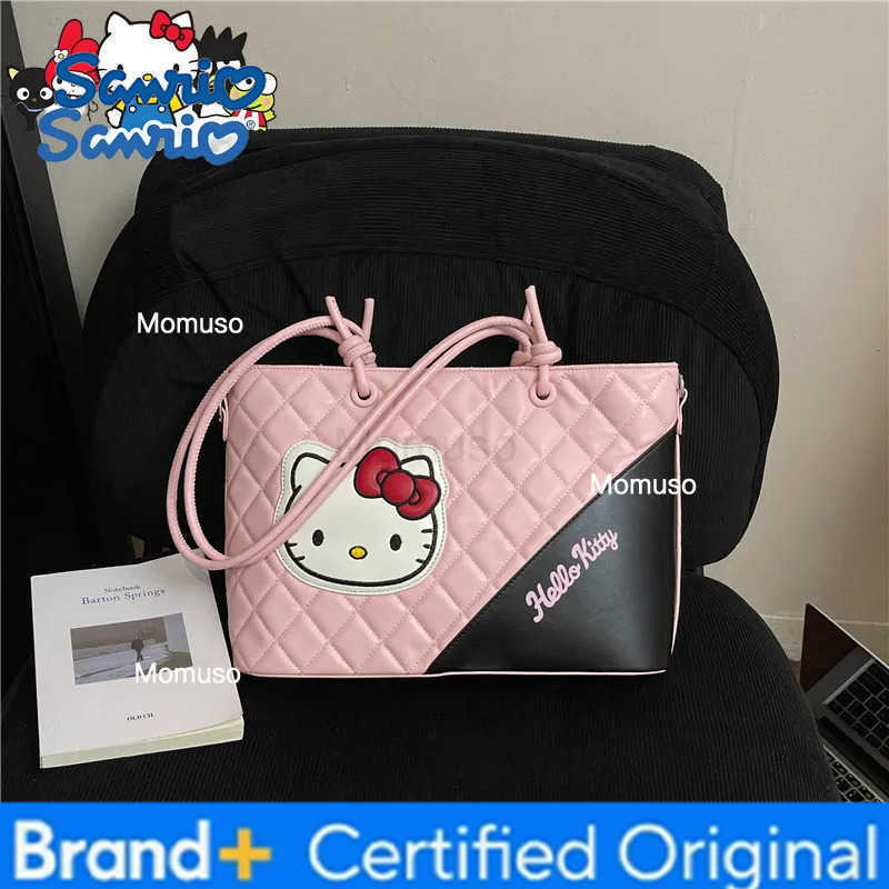 Sanrio Hello Kitty New Womens Handbag Large Capacity Fashion Womens Shoulder Bag Cartoon High Quality Luxury Womens Bag H251230