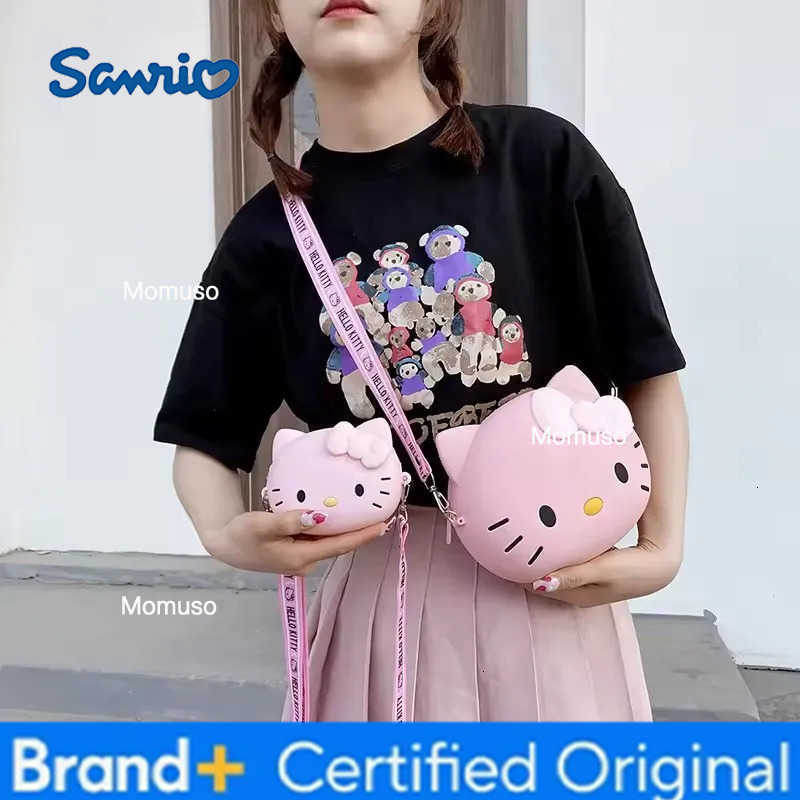 Sanrio 11cm/19cm Hello Kitty Crossbody Bags For Women Kawaii Messenger Bag Travel 3d Shoulder Small Purse Phone Bag Girlfriend Gift H251230