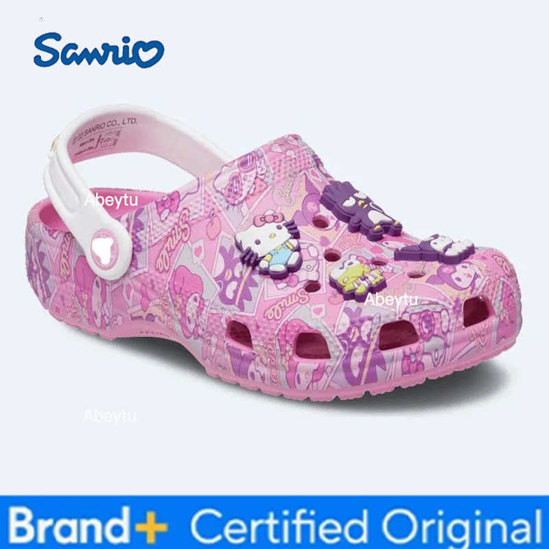 Sanrio Hello Kitty Slippers for Kids Cartoon Printed Snoopy Slides Sandals Kuromi Cinnamoroll Non-slip Slides Shoes Girls Boys H251230